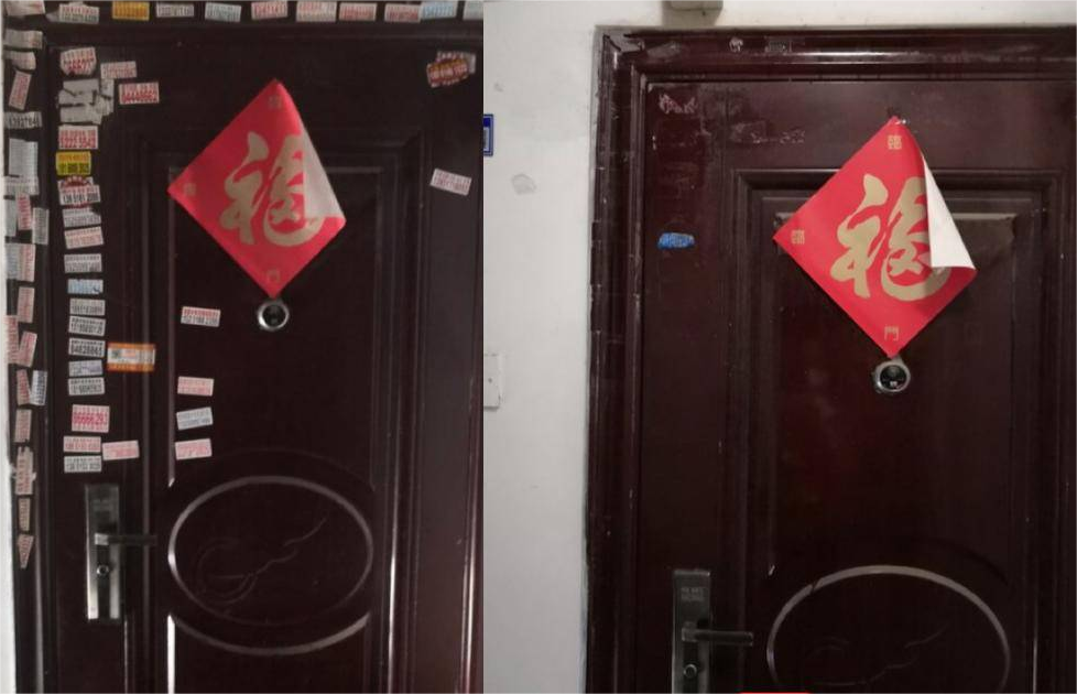 防盜門上的廣告貼紙怎么快速去除？防盜安全門保養妙招